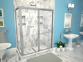Tile Redi Double Threshold Shower Base with Center Trench Drain and Grate, Silver Y2727