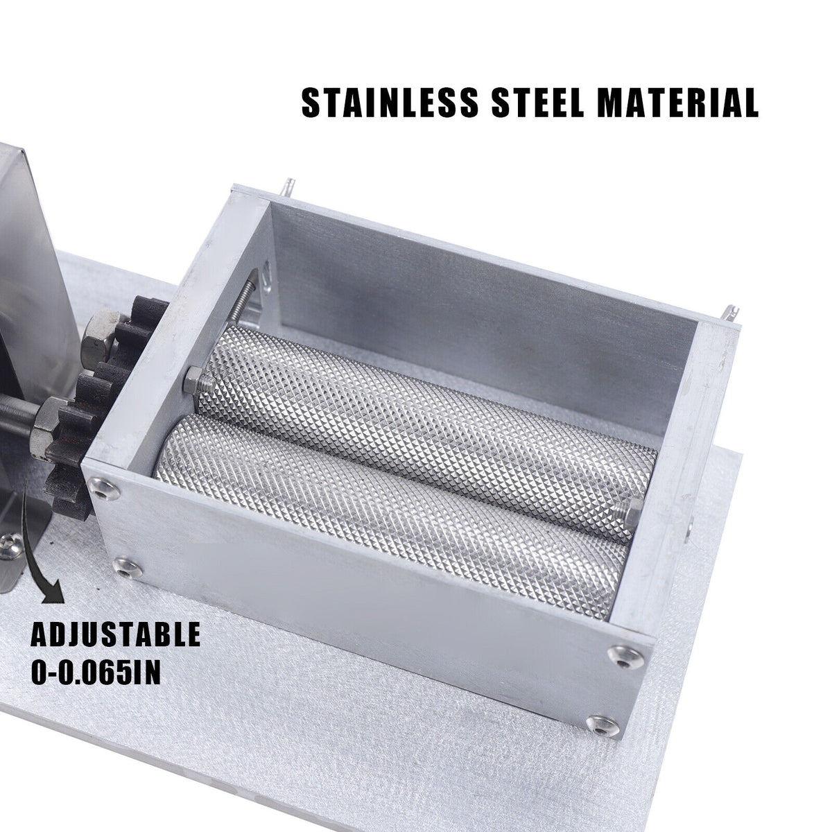 60W Electric Grain Grinder with Adjustable Roller Stainless Steel 4L D6766