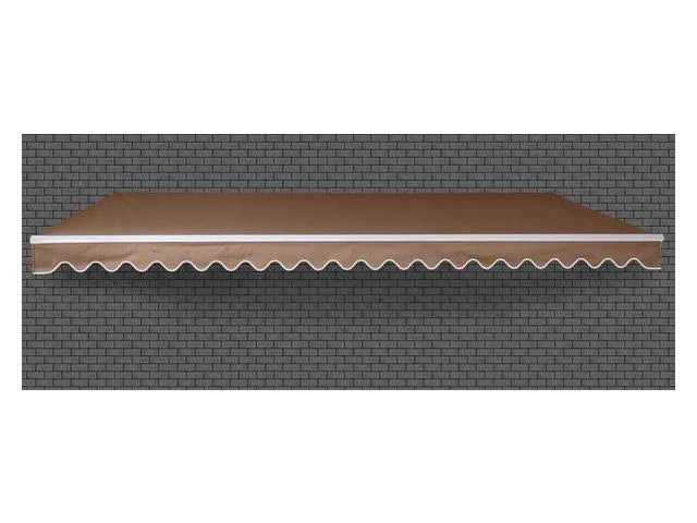 Brown Retractable Patio Awning Canopy A4654
