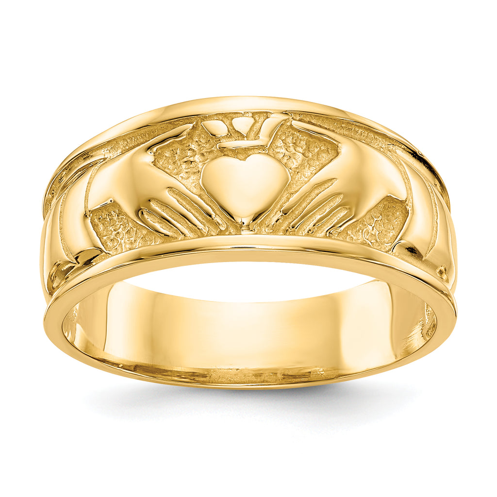 10K Yellow Gold Claddagh Ring M96114