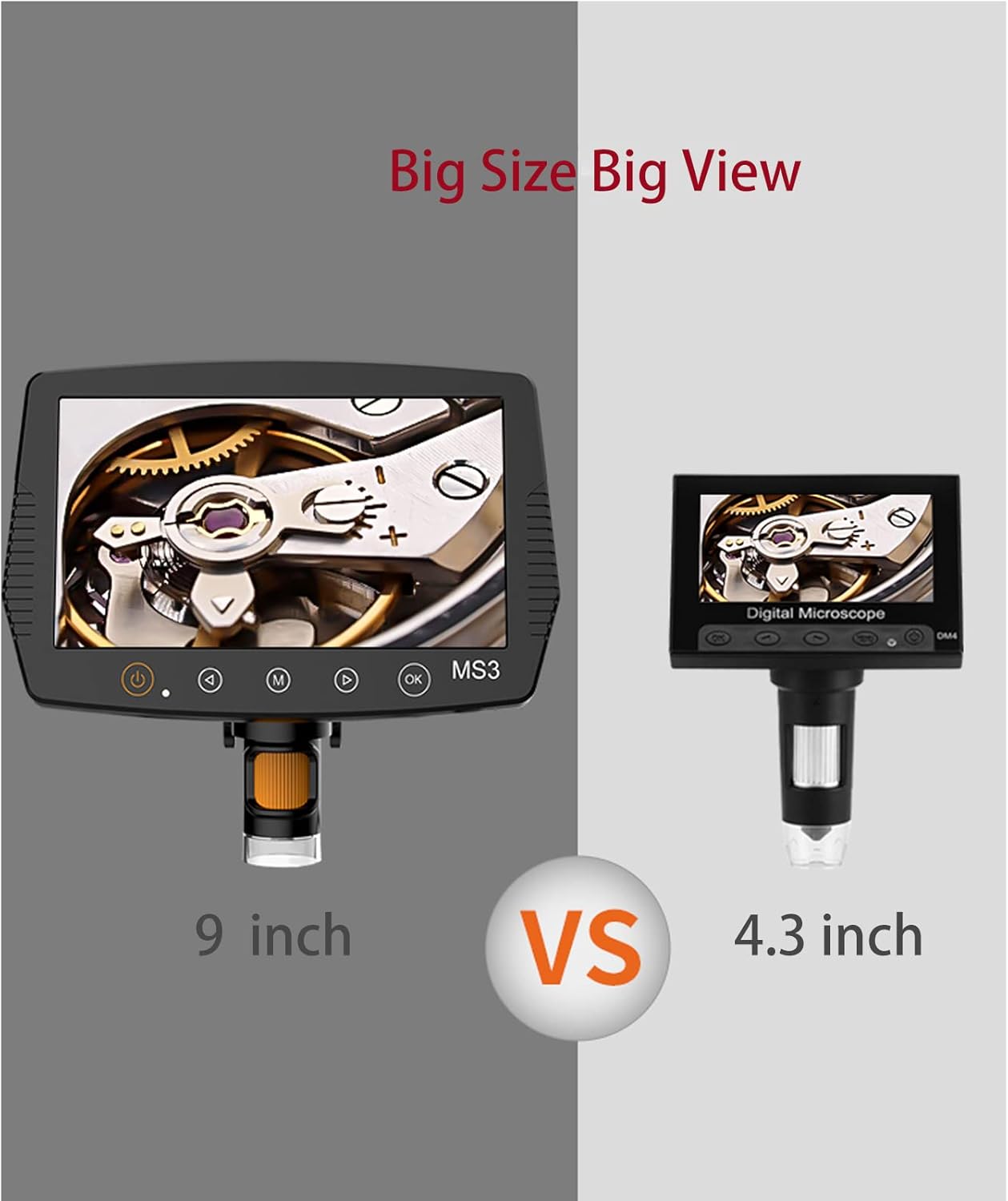 7 Digital Microscope 12MP 1080P Video with Metal Stand 2 LED Fill Lights 32G SD Card O442
