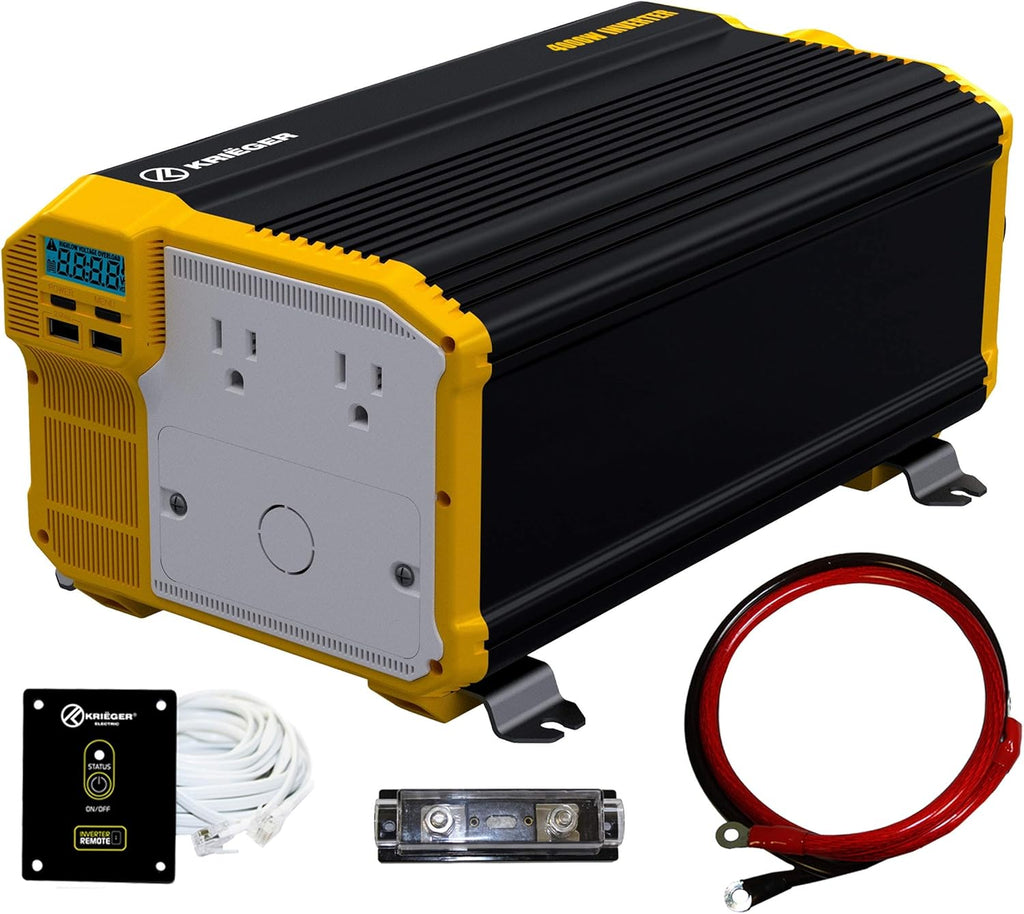 3000 Watts Power Inverter 12V to 110V Modified Sine Wave Dual AC Outlets H67642