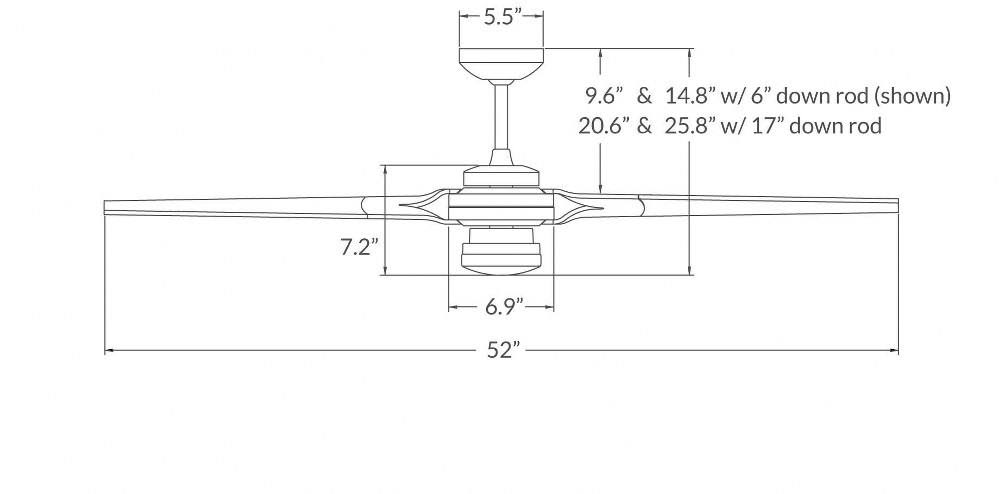 Torsion 52x22 Ceiling Fan R890897