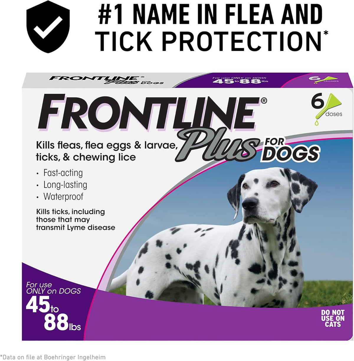 Flea and Tick Treatment for Dogs, 6 Doses, Pack of 2 K230597