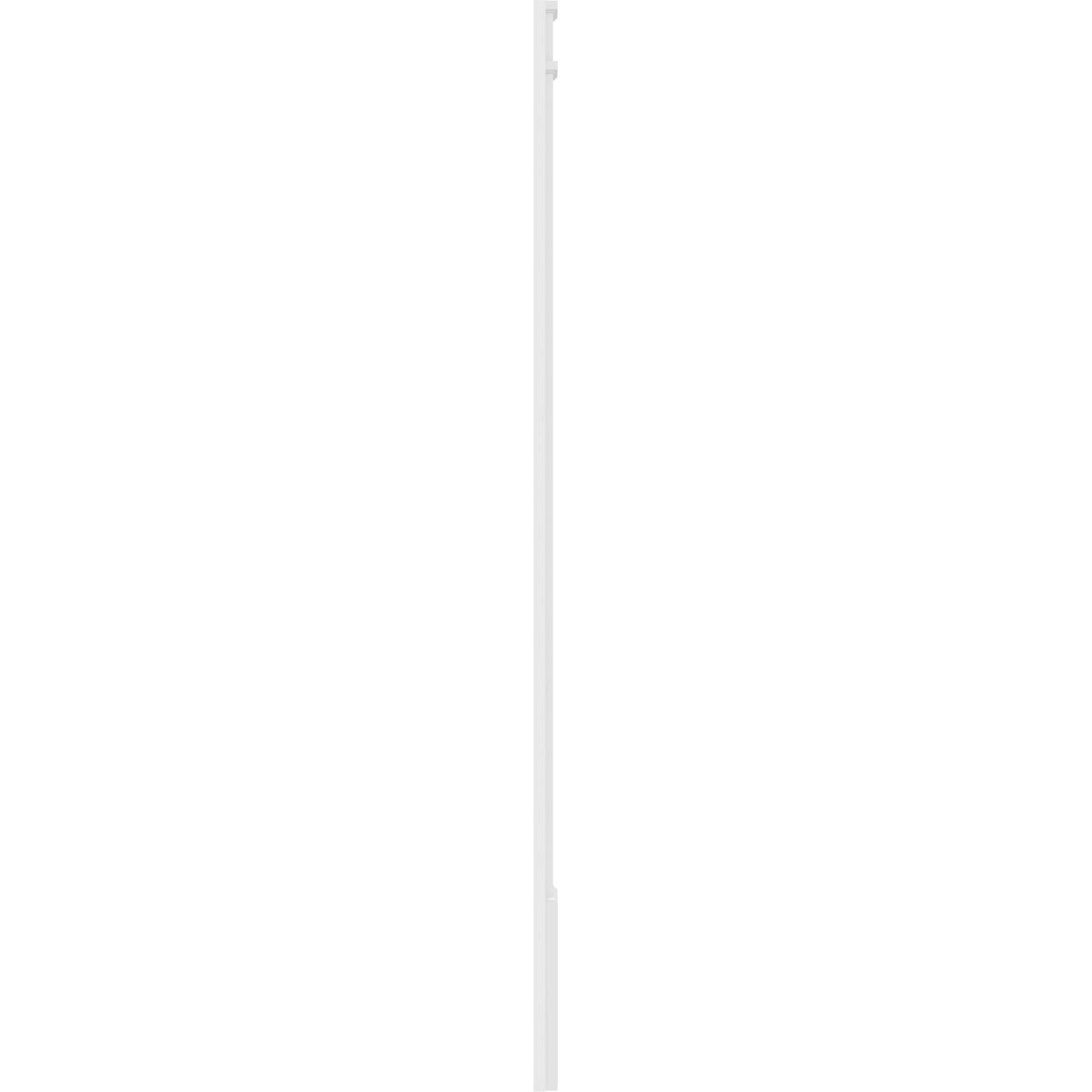 Two Equal Flat Panel PVC Pilaster with Decorative Capital & Base (Pair) T373