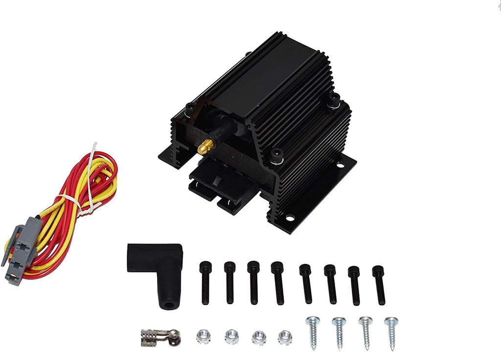 Black 8.0mm Spark Plug Wires Distributor Coil for Chevy Corvette SBC J7793