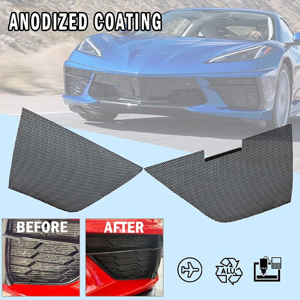 2Pcs Aluminum Car Grille Mesh Set for Corvette C8 2020-2022 C57929