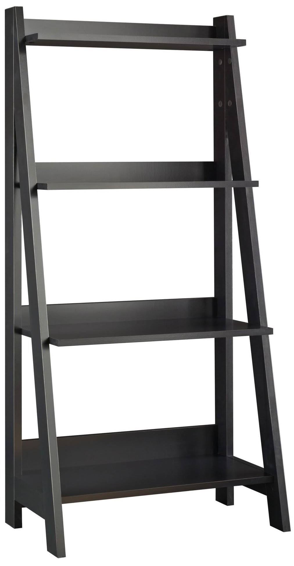 Classic Black Ladder Bookcase T97044