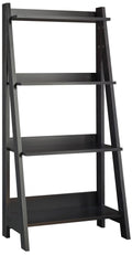 Classic Black Ladder Bookcase T97044