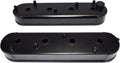 Fabricated Aluminum Valve Covers with Gasket Coil Mounts Black I141305