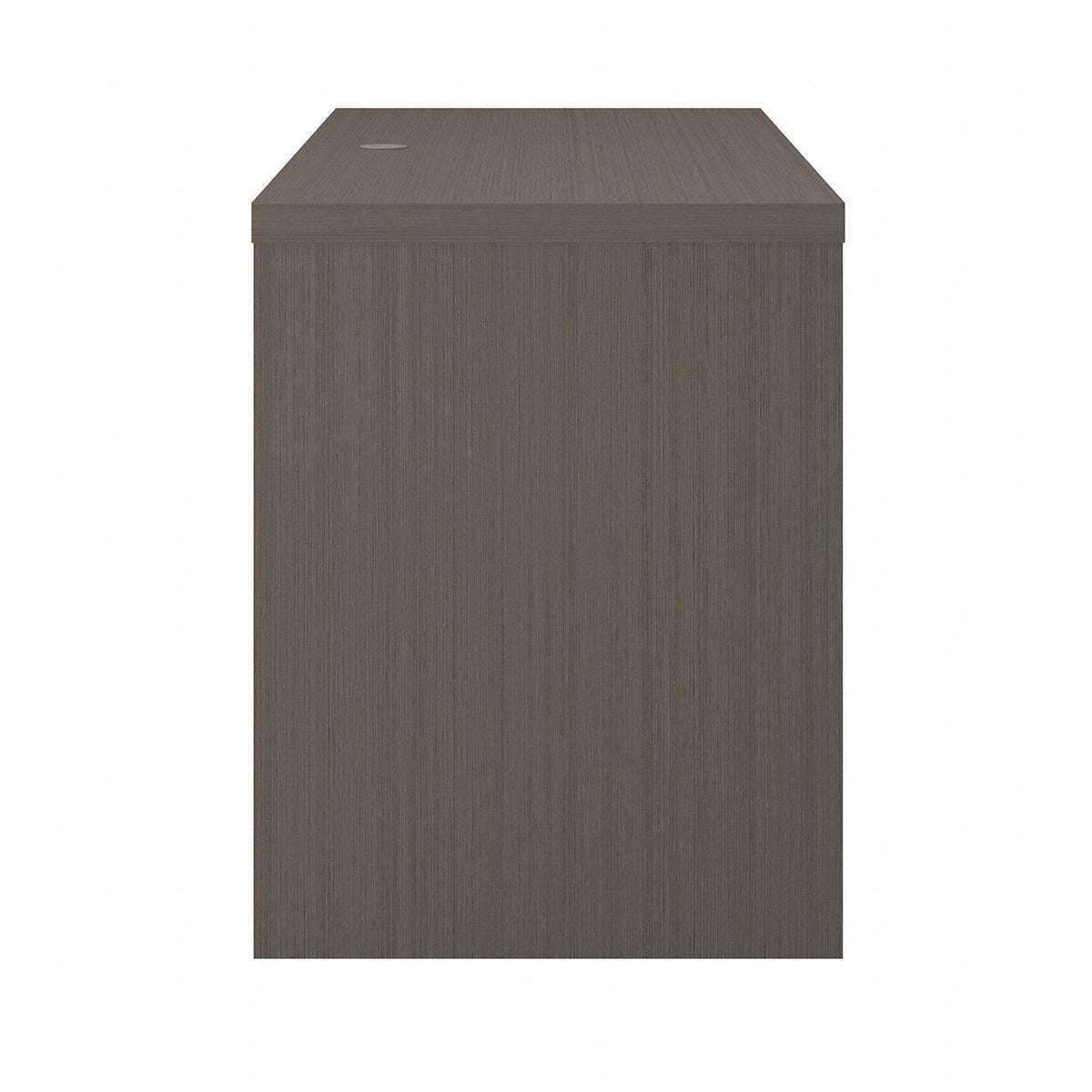 Modern Computer Desk with Storage Cabinets and Shelves Restored Gray C81071