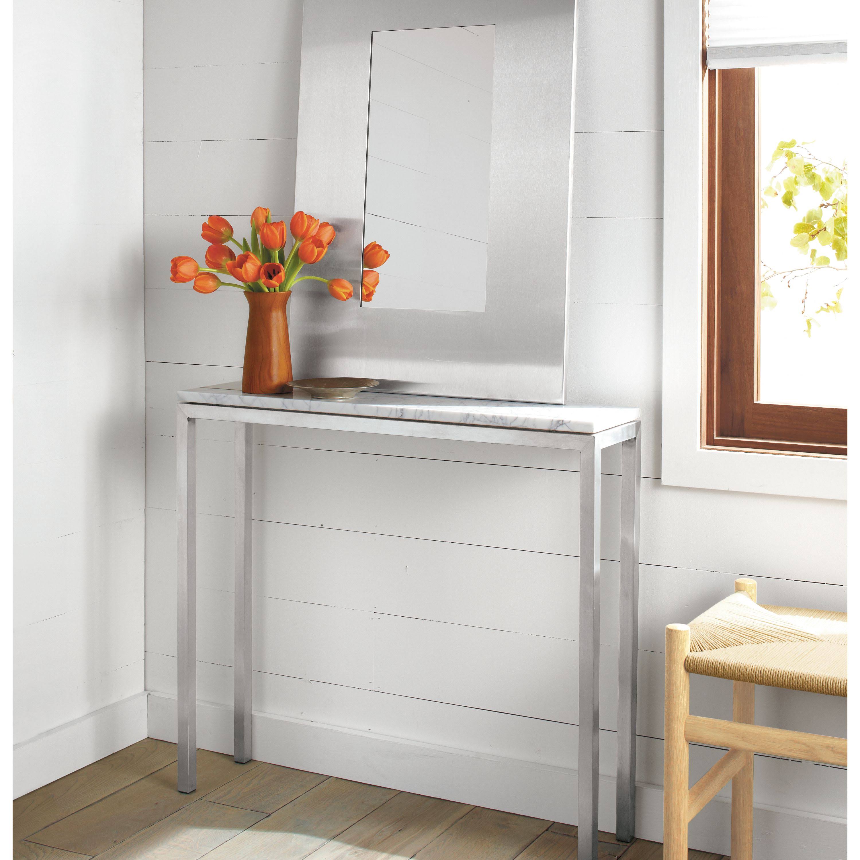 Maple Top Console Table with Gold Base B17017