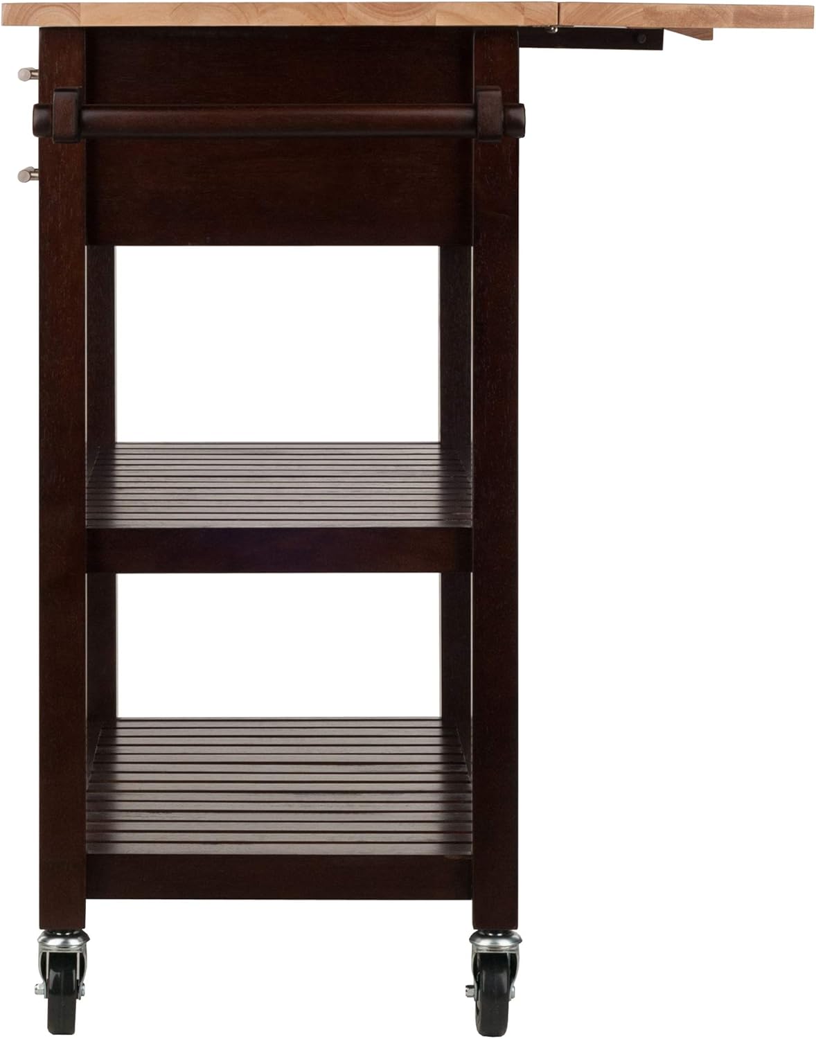 Cappuccino/Natural Kitchen Cart H29047