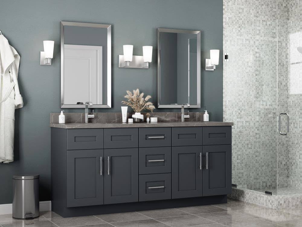 Onyx Painted Pine Lazy Susan Corner Base Cabinet T46586