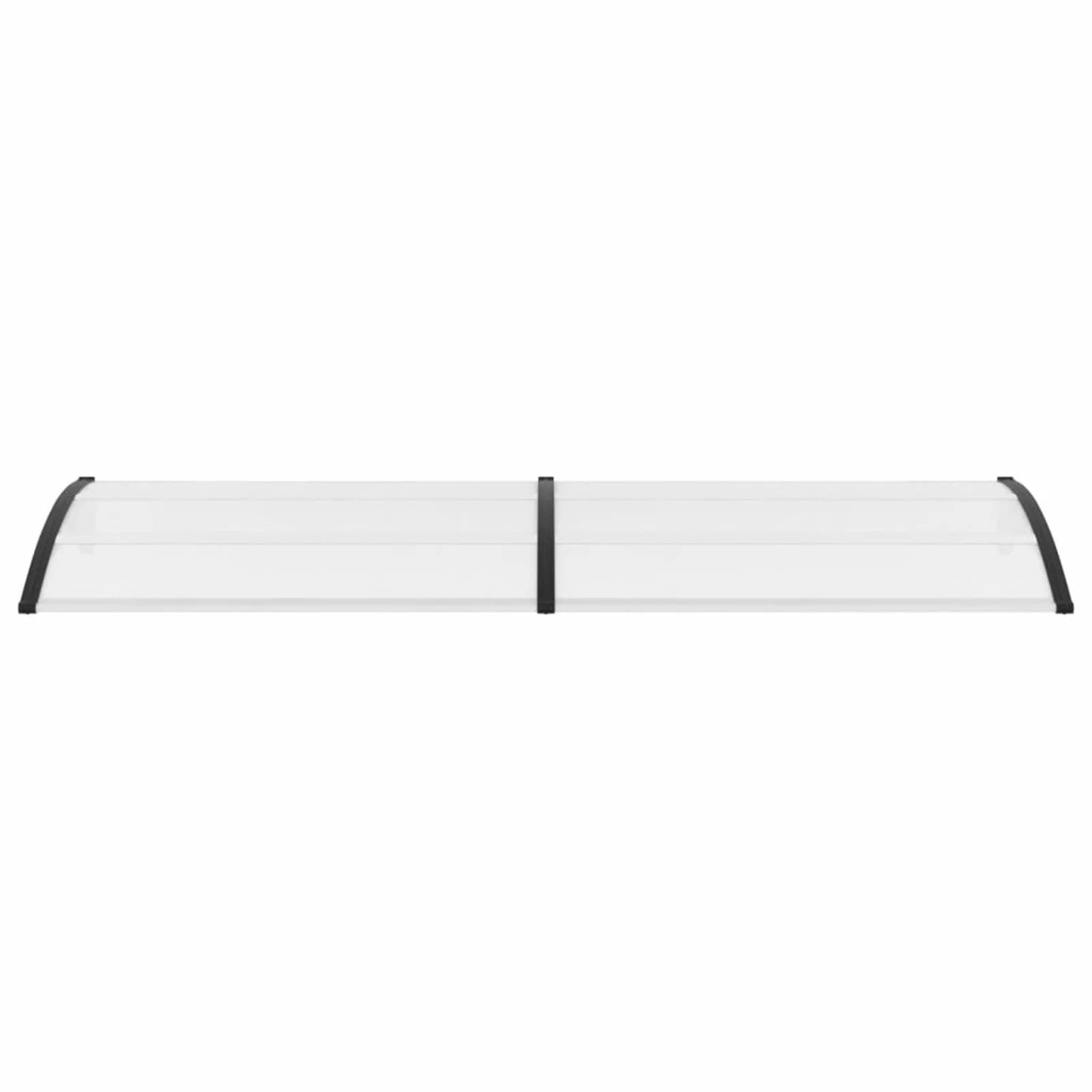 Door Canopy Black and Transparent 118.1"x31.5" PC Z741