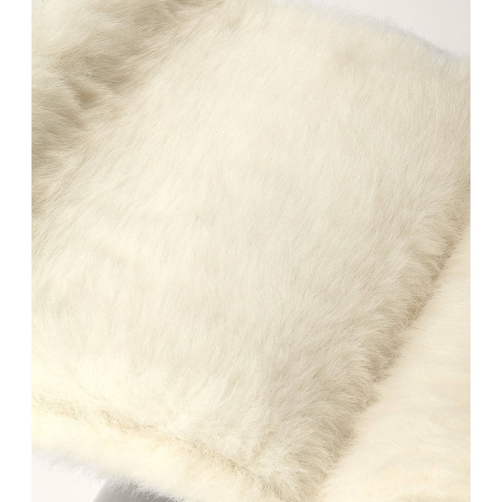 Faux Fur Silver Stool J258