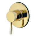 Polished Brass Three-Way Diverter Valve with Trim Kit O89792
