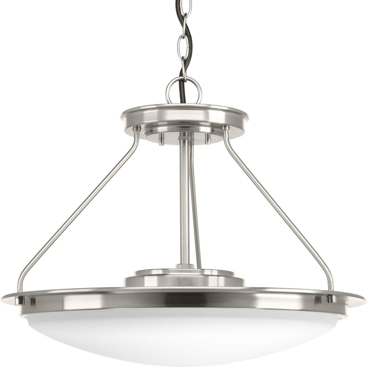 Nickel LED Semi-Flush Light O26792