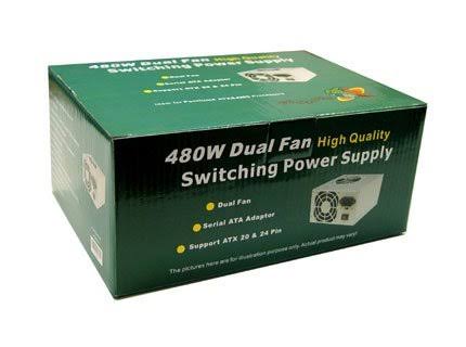 480W 20+4-pin Dual-Fan ATX Power Supply G5127