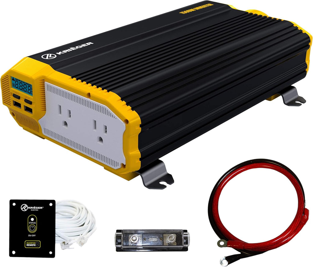 3000 Watts Power Inverter 12V to 110V Modified Sine Wave Dual AC Outlets H67642