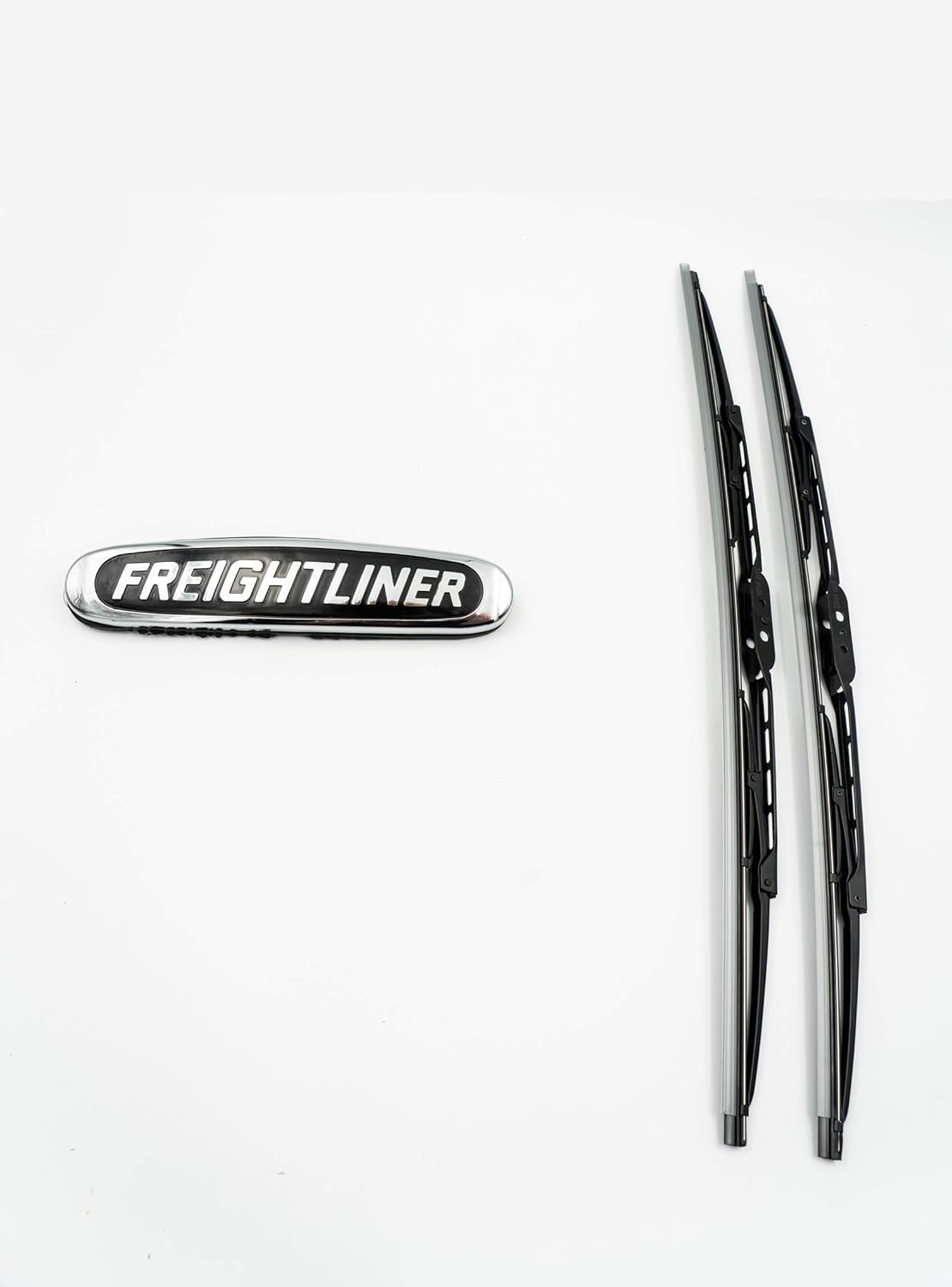 Chrome Bumper with Fog Light hole, Fog Light Pair, License Holder, 2x Windshield Wipers, 3x Face Masks S80505