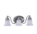 3-Light Polished Nickel Sconce F56386