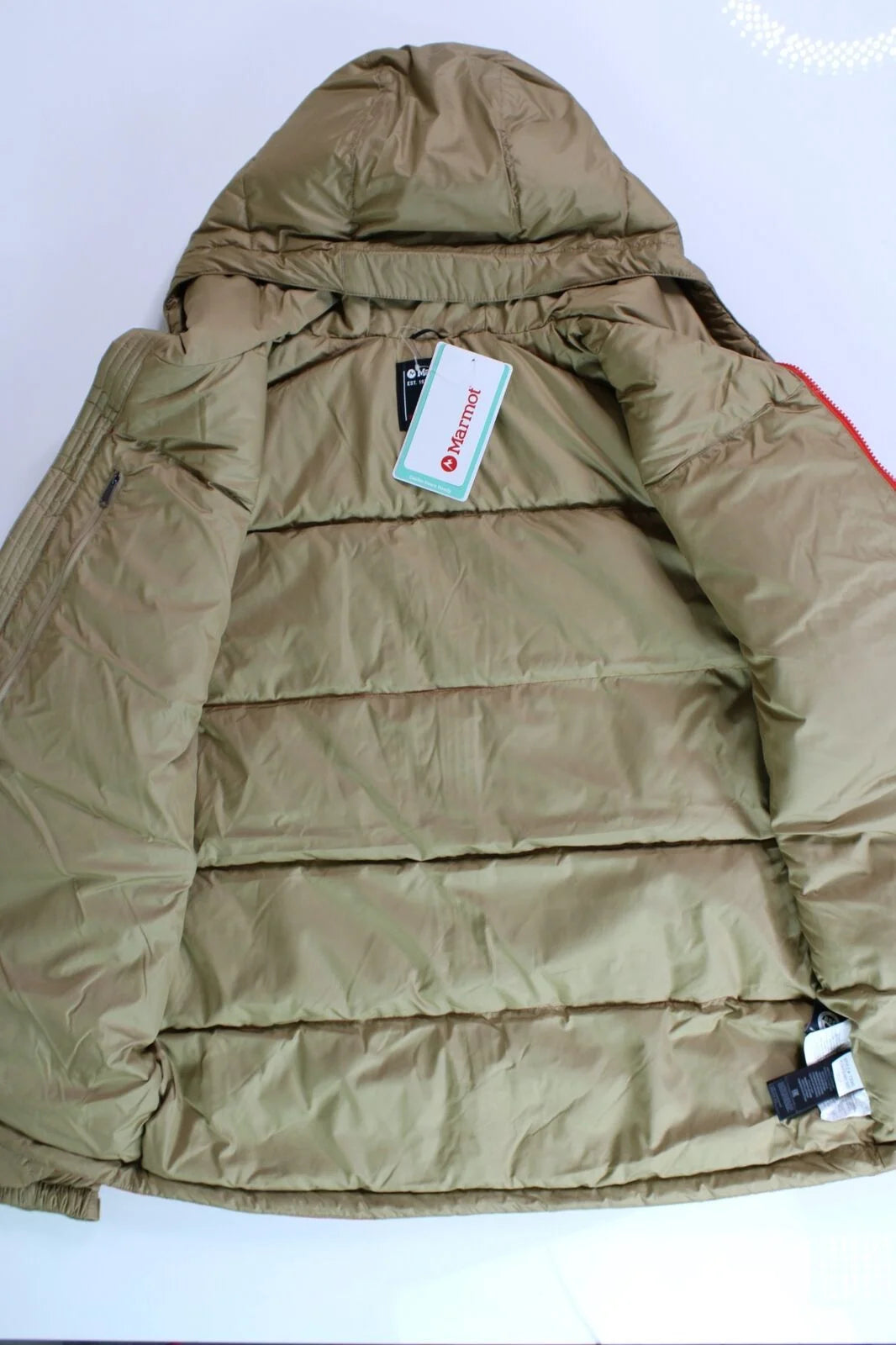 Men's Down Puffer Jacket XXL Shetland Tan Orange K85793