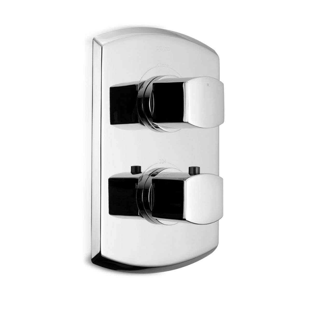 Polished Nickel Valve Trim with Dual Volume Control O45040