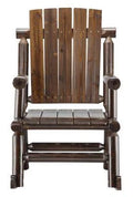Red Shed Stained Log Rocker U2543