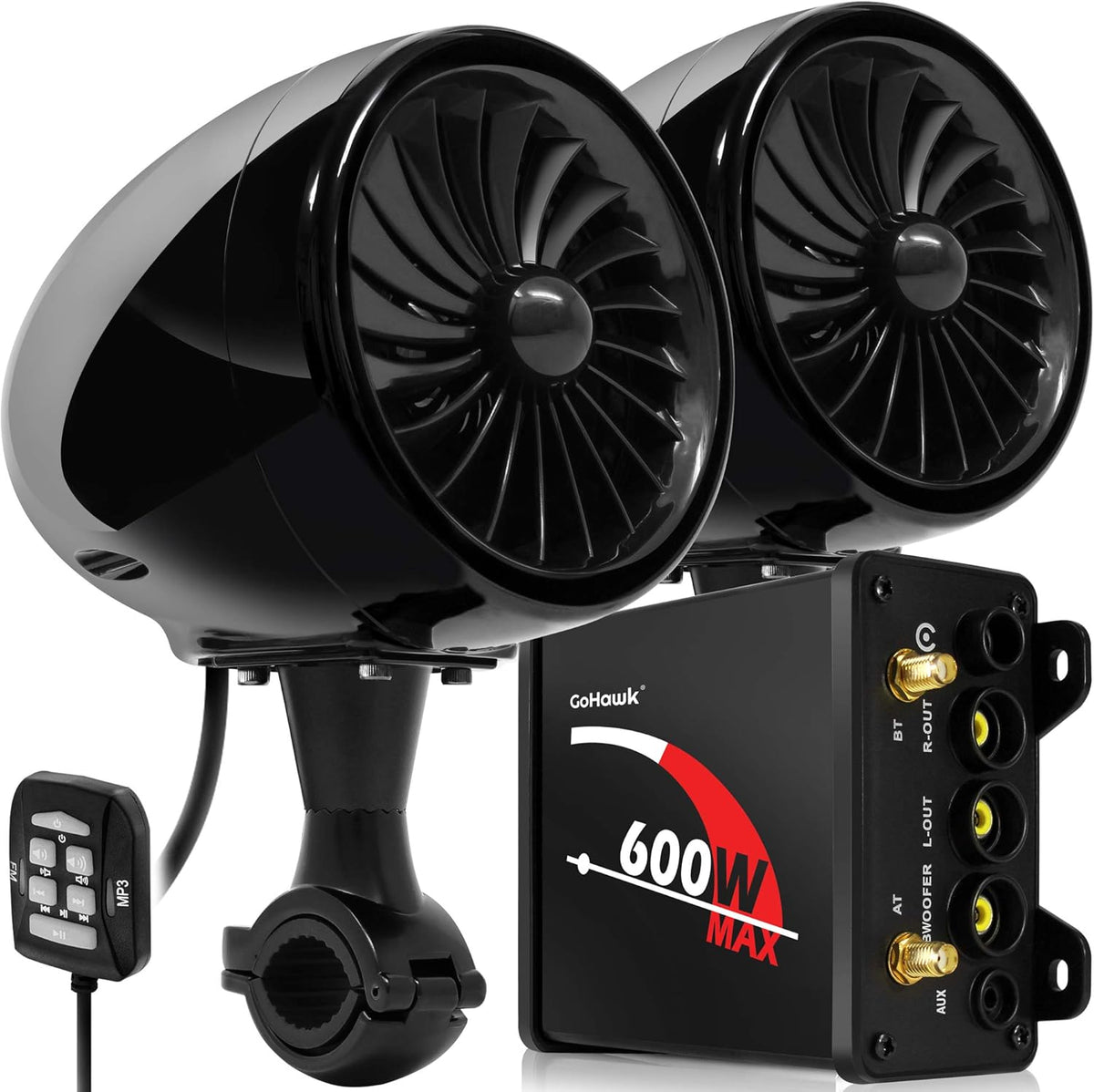 Waterproof Bluetooth Motorcycle Stereo Speakers Audio System Q879