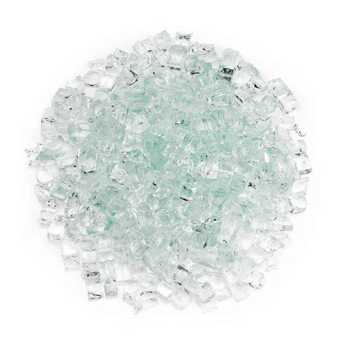 1/2x22 Clear Fire Glass (10 lb Bag) C848