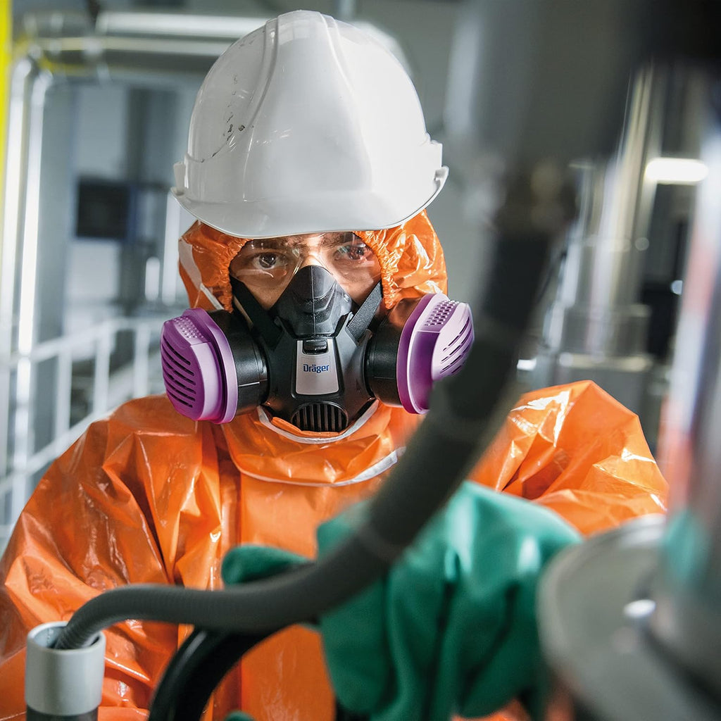Half-Face Respirator Mask with 2x P100/Multi-Gas Combination Cartridge G5651