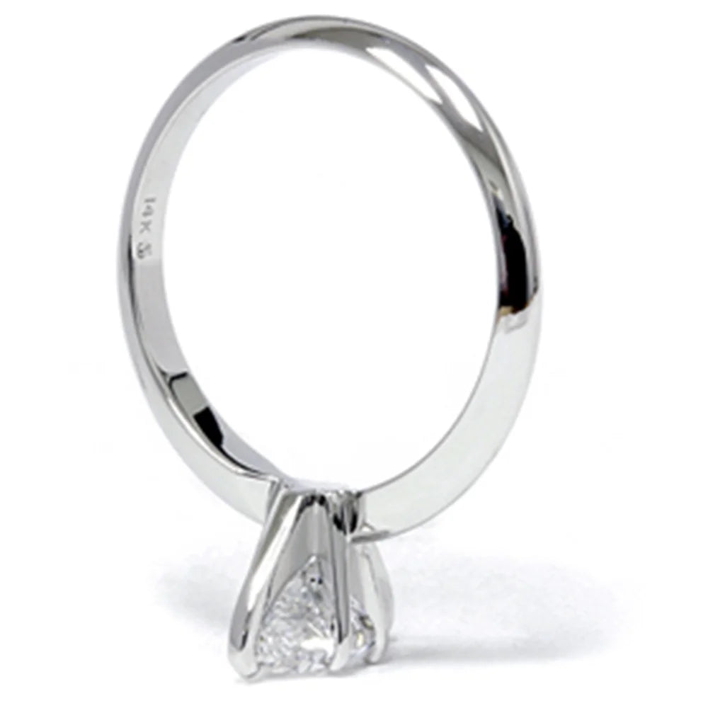1ct Marquise Diamond Engagement Ring 14K White Gold E883
