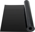 16.4ft x 3.3ft Black Non-Slip Rubber Floor Mat Roll O5032