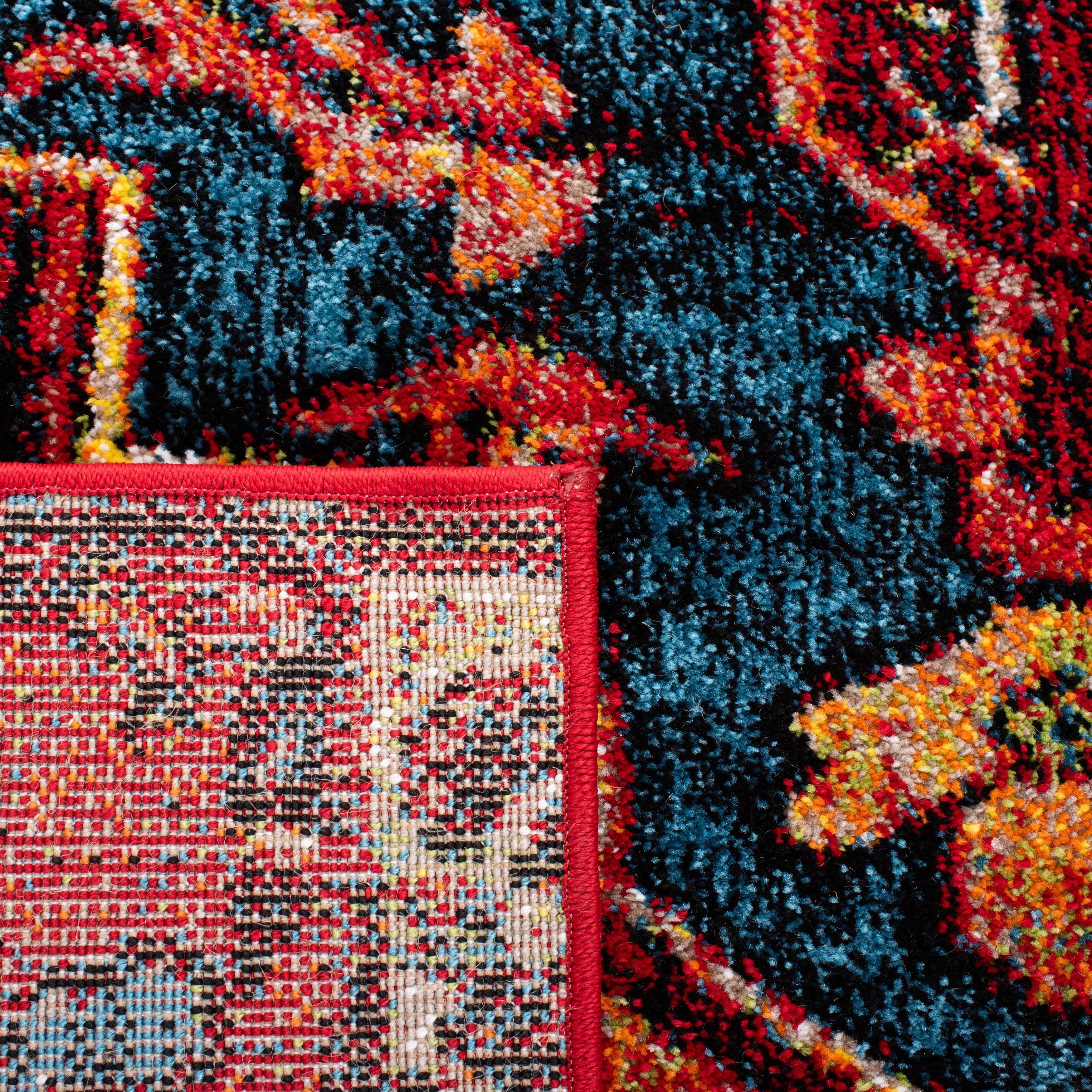 Red / Blue Vintage Rug S6615
