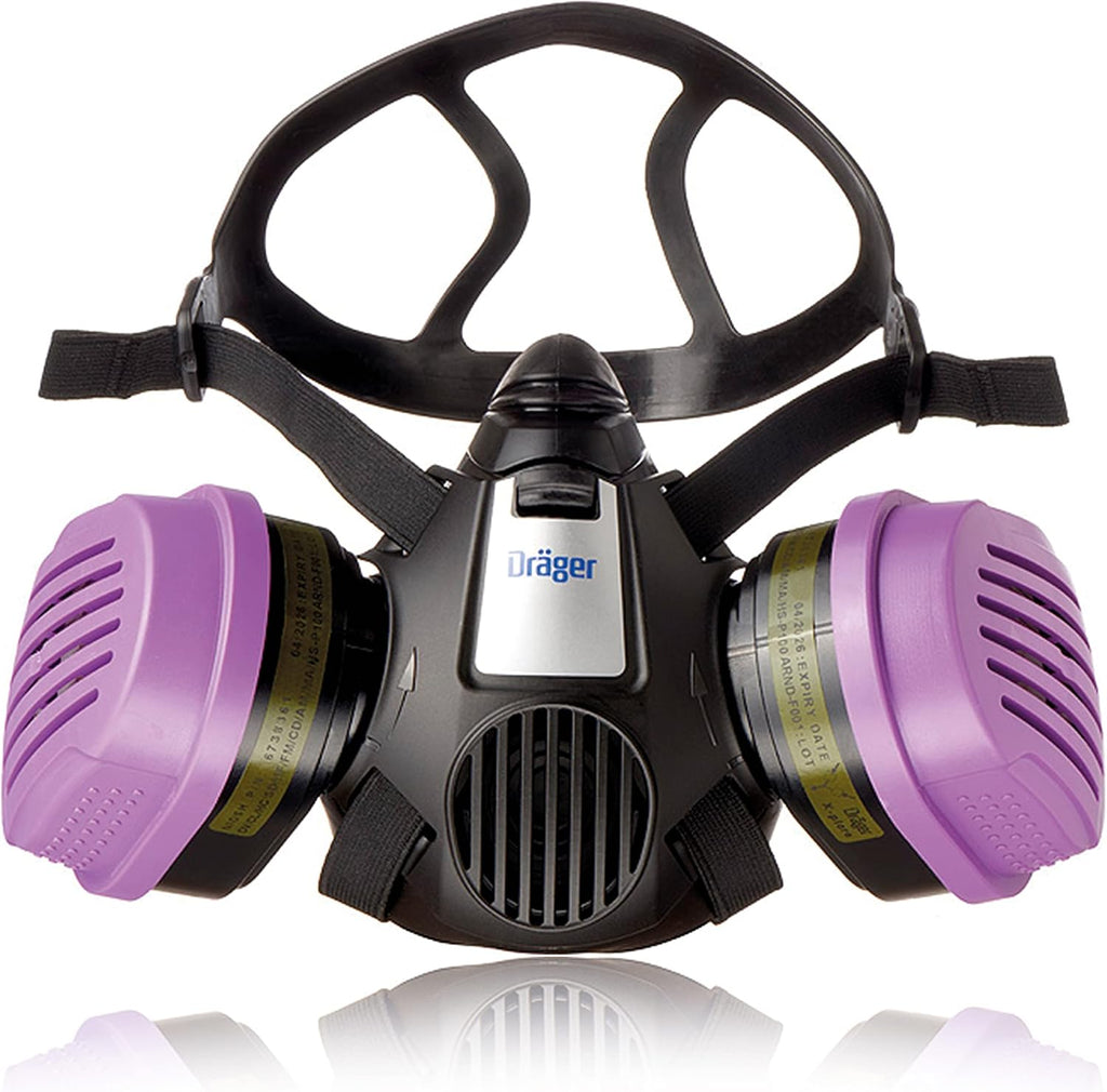 Half-Face Respirator Mask with 2x P100/Multi-Gas Combination Cartridge G5651