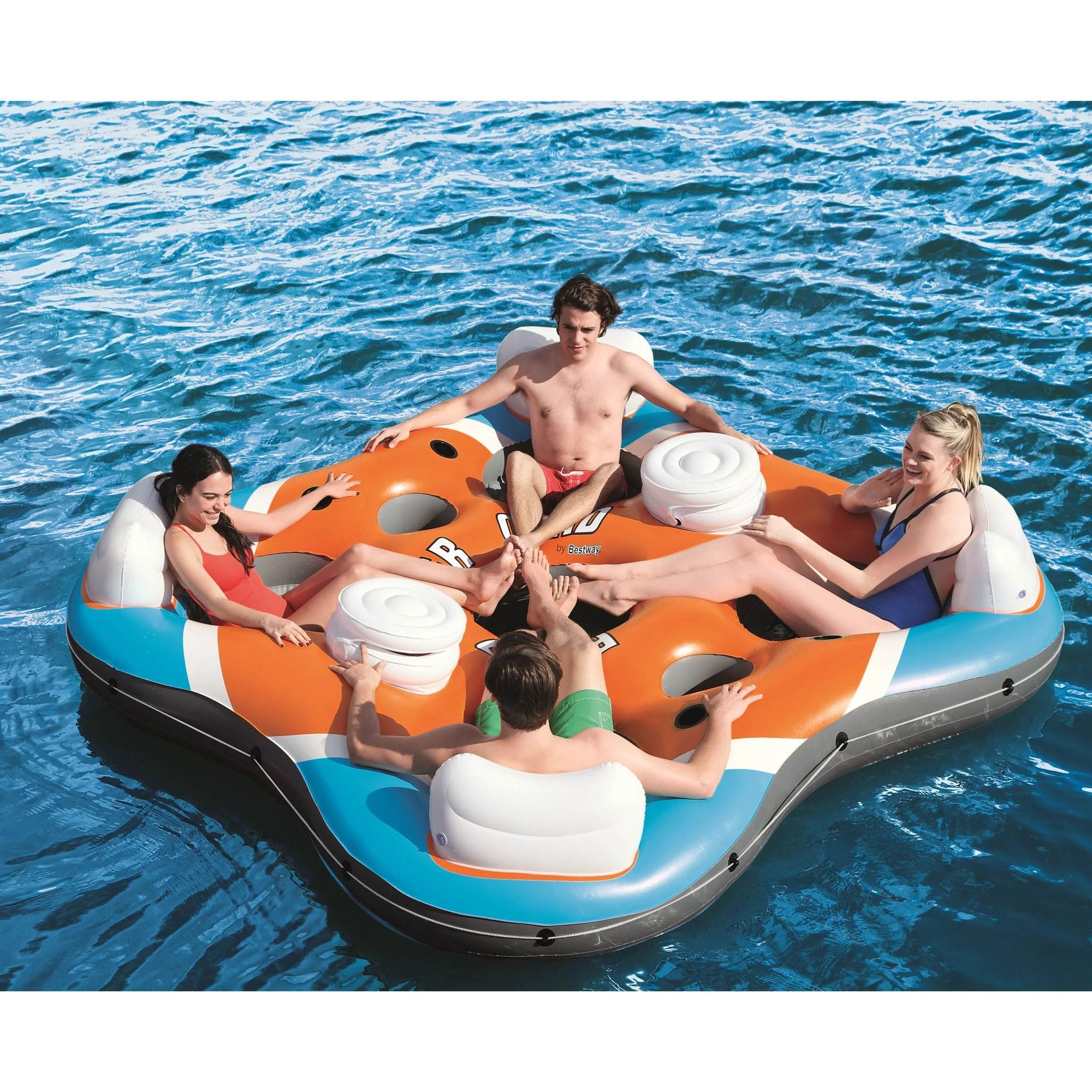 4-Person Floating Island Raft & 2-Person Pool Tube Float G789