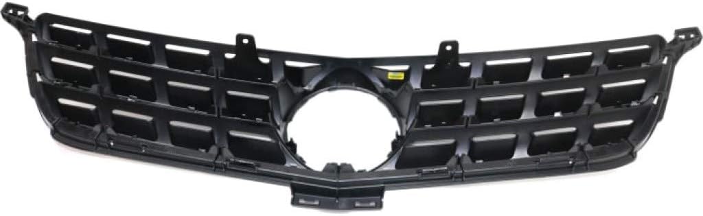 Black Plastic Grille Assembly with Chrome Molding B975