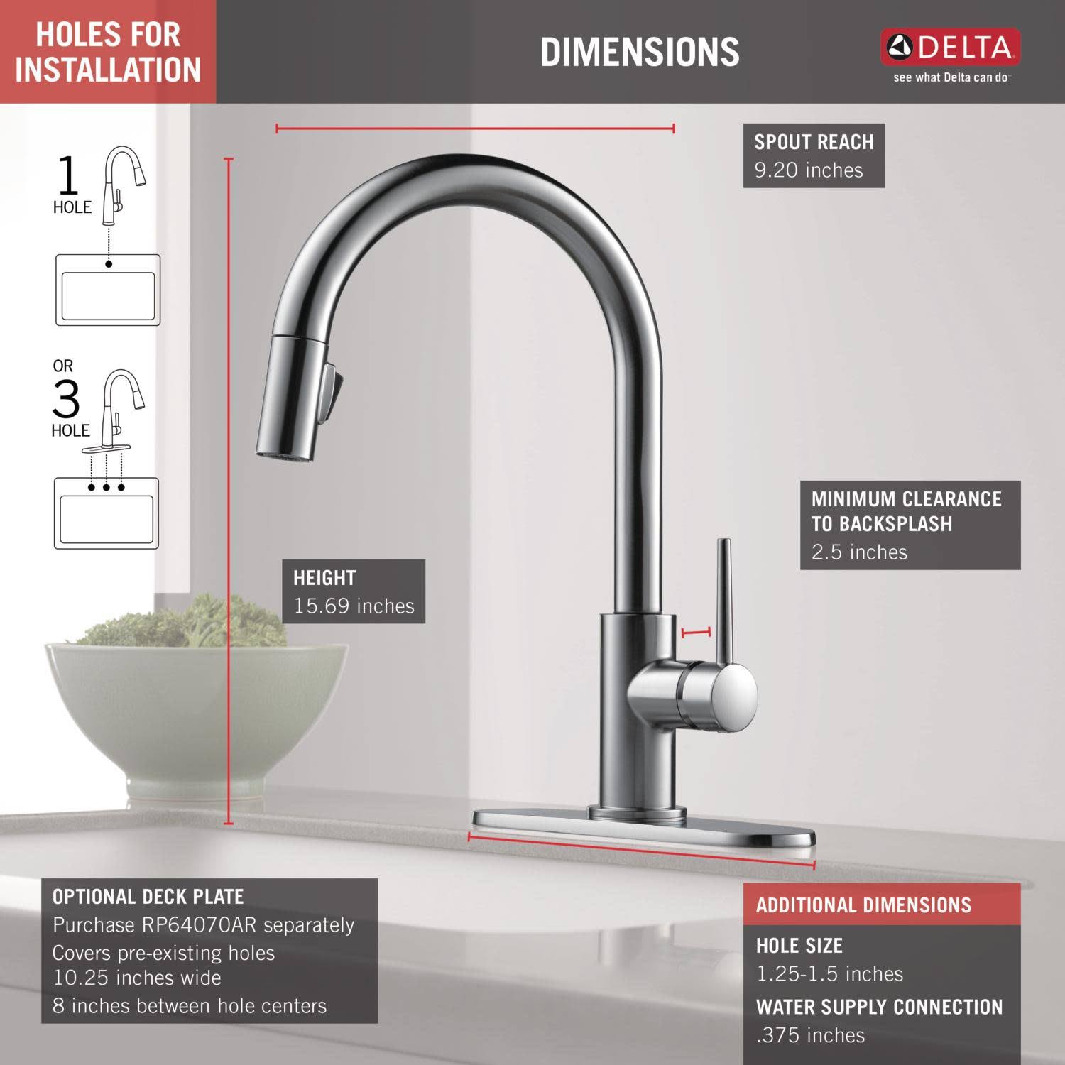 Black Stainless Single Handle Pull-Down Kitchen Faucet Y6929