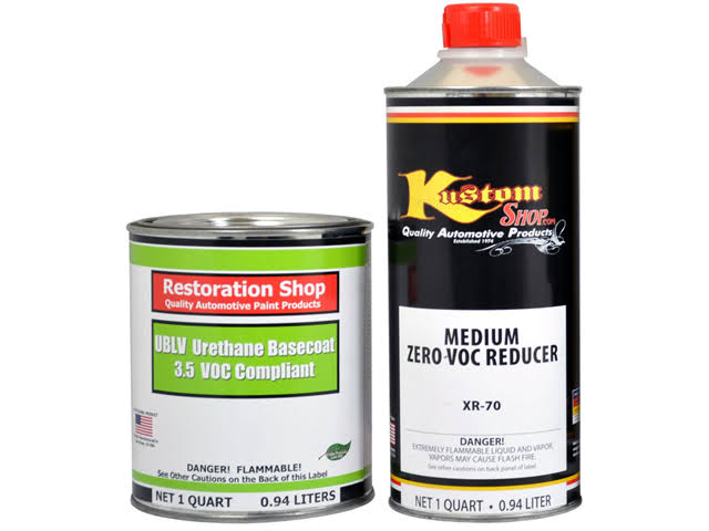 Orange Metallic 3.5 Low VOC Urethane Basecoat Car Paint, 1 Quart Kit G540