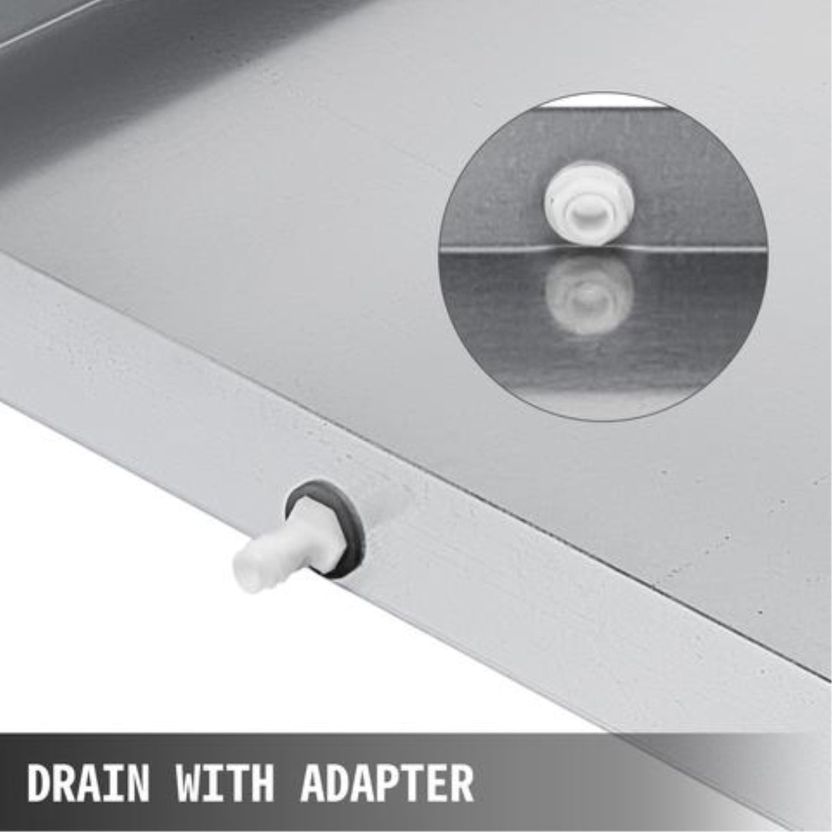 27 x 25 x 2.5 in. 304 Stainless Steel Washing Machine Drain Pan Q445917