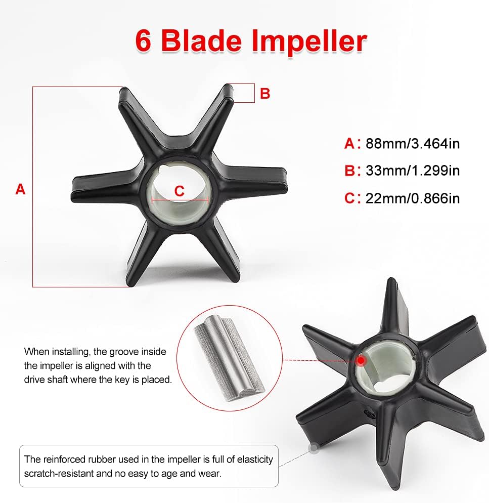 Water Pump Impeller Kit Pack of 2 H305