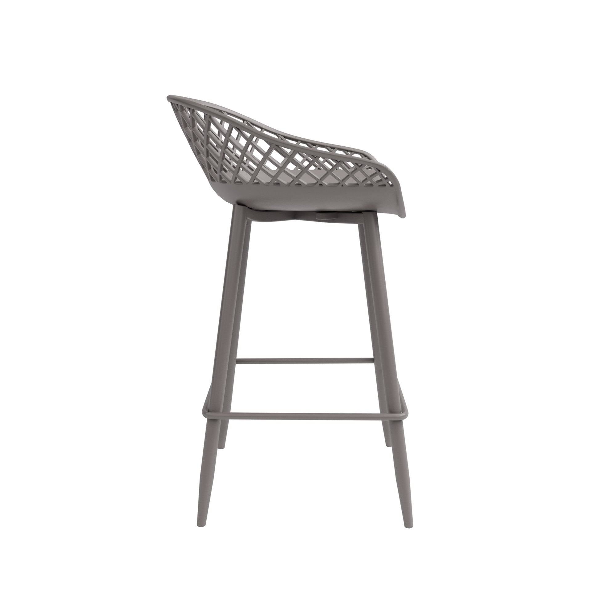 Warm Taupe Counter Stool Set of 2 D49114