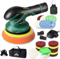 Cordless Car Buffer Polisher with 12V Lithium Rechargeable Battery Brushless Polisher with Variable Speed, 2pcs 2.0Ah Portable Buffer Kit N31368