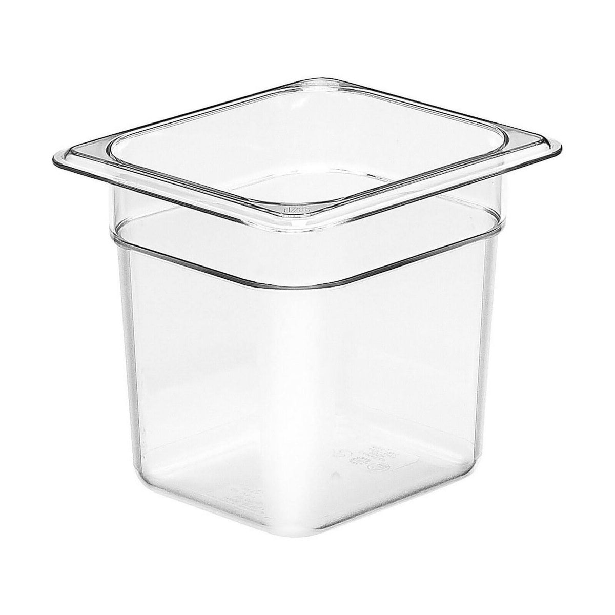 1/6 Size 6" Deep Clear Polycarbonate Food Pan O767518