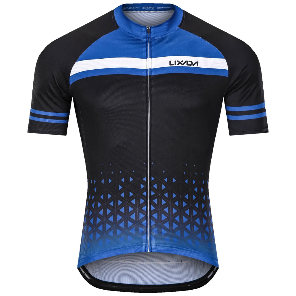 Men Cycling Jersey Set Breathable Quick-Dry Short Sleeve Padded Shorts MTB Outfit Set N9195