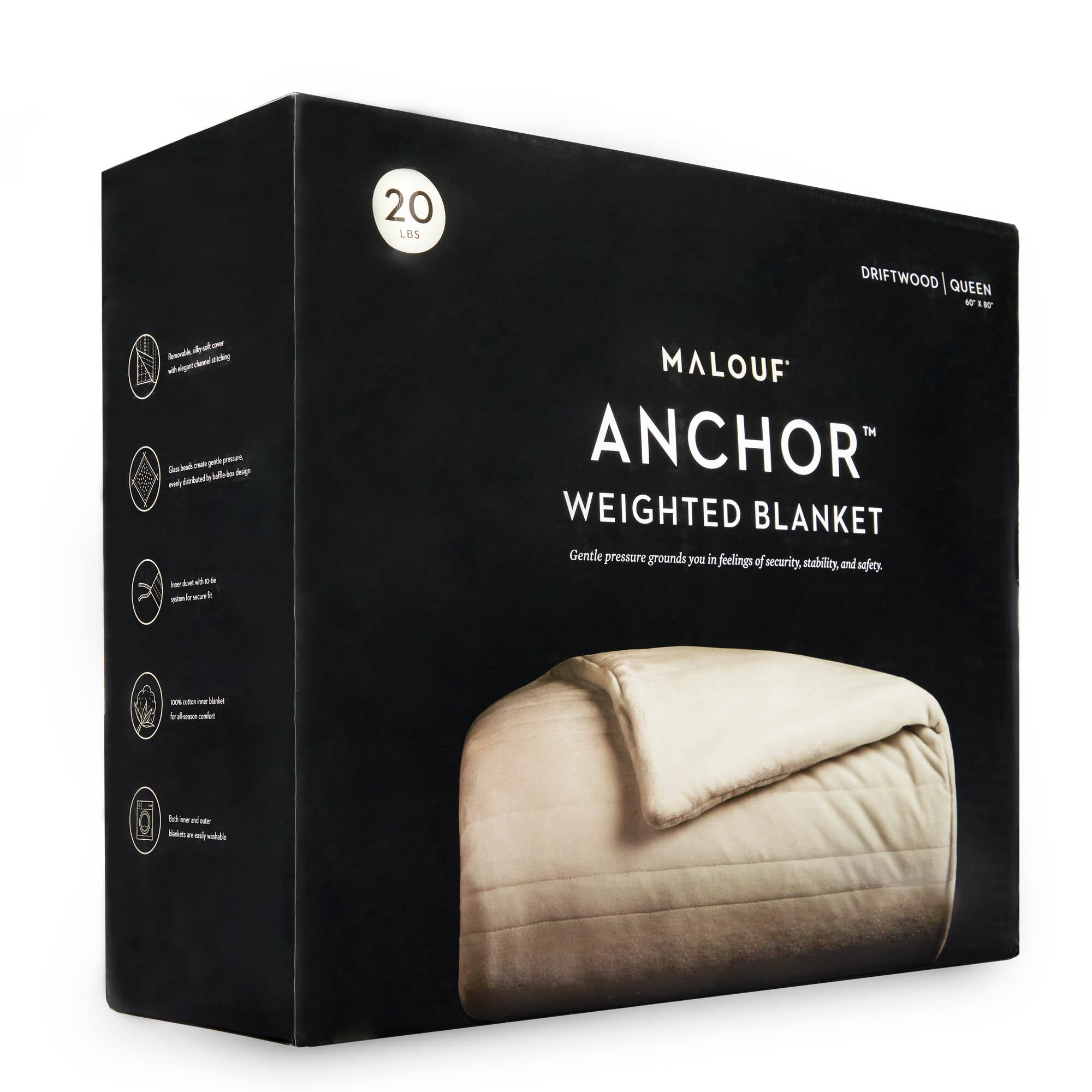 Ash Weighted Blanket 12 lbs Throw Z57558