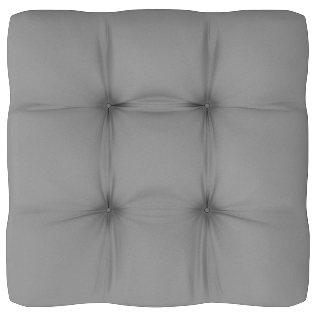 4 Piece Patio Lounge Set with Gray Cushion Pinewood Sectional Outdoor Furniture Set X7202