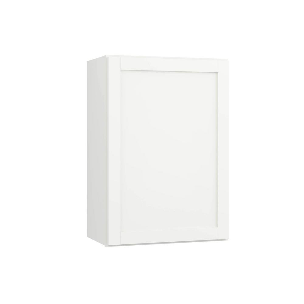 Polar White Finish Laminate Shaker Wall Kitchen Cabinet 21 in. x 30 in. x 12 in. U811