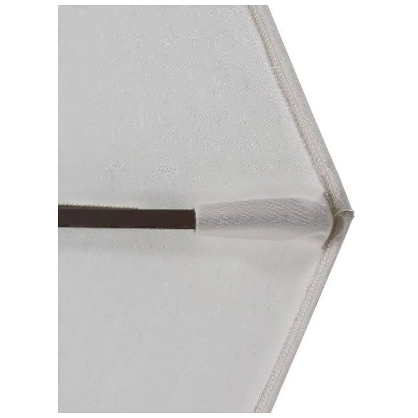 9 ft. Aluminum Market Umbrella Push Tilt Black Olefin Frost Blue C974366